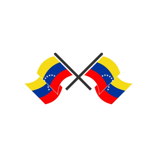 Venezuela Bandeiras Ícone Definido Venezuela Independência Dia Ícone Conjunto Vetor — Vetor de Stock