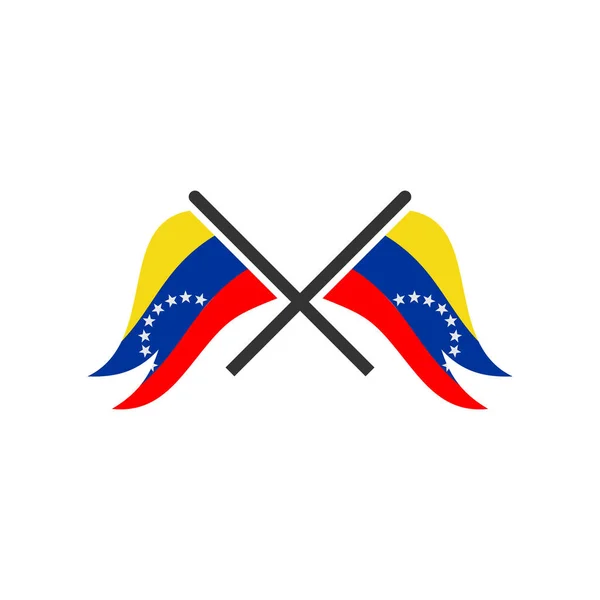 Venezuela Flags Icon Set Venezuela Independence Day Icon Set Vector — Stock Vector