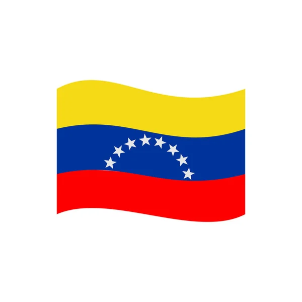 Venezuela Fahnen Icon Set Venezuela Unabhängigkeitstag Icon Set Vektor Zeichen — Stockvektor