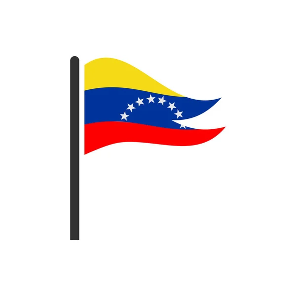 Набор Иконок Флагов Венесуэлы Символ Дня Независимости Венесуэлы — стоковый вектор