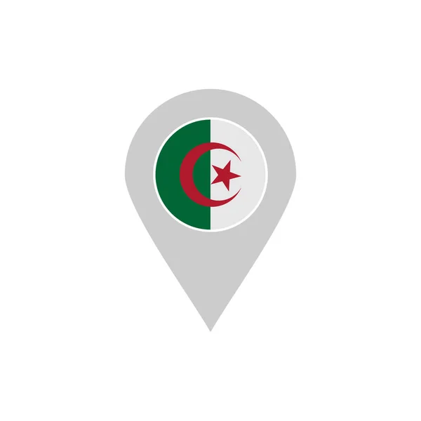 Набор Иконок Флагами Алжира Символ Дня Независимости Алжира — стоковый вектор