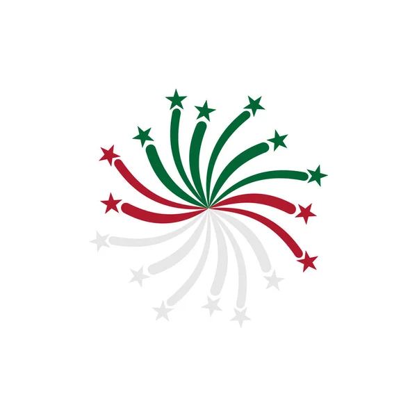 Argelia Banderas Icono Conjunto Argelia Independencia Día Icono Conjunto Vector — Archivo Imágenes Vectoriales