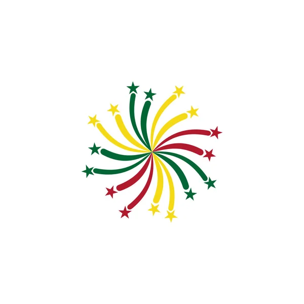 Benin Flags Icon Set Benin Independence Day Ікона Векторного Знаку — стоковий вектор