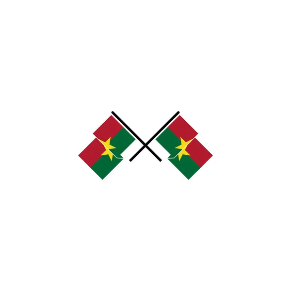 布基纳法索国旗图标集 布基纳法索独立日图标集矢量符号集 — 图库矢量图片