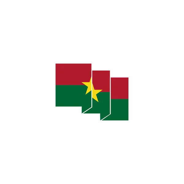 Burkina Faso Flags Icon Set Burkina Faso Independence Day Icon — стоковий вектор