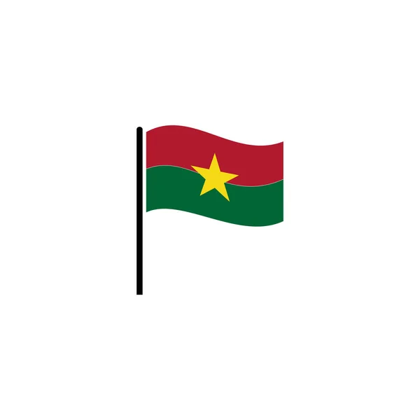 Burkina Faso Flags Icon Set Burkina Faso Independence Day Icon — Stock Vector