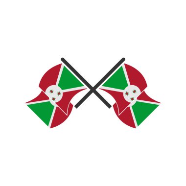 Burundi bayrak simgesi seti, Burundi bağımsızlık günü simgesi vektör işareti belirle