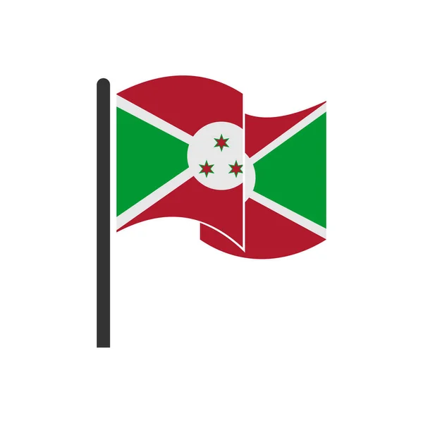 布隆迪国旗图标集 布隆迪独立日图标集矢量符号集 — 图库矢量图片