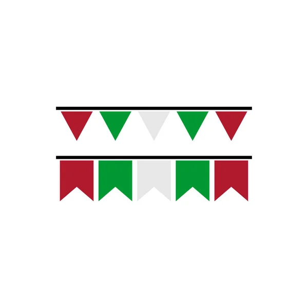 Burundi Flaggor Ikon Set Burundi Självständighet Dag Ikon Uppsättning Vektor — Stock vektor