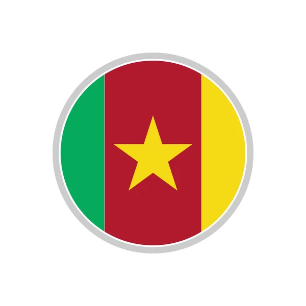 Kamerun Flagi Zestaw Ikon Kamerun Niezależność Dzień Ikona Ustawić Symbol — Wektor stockowy