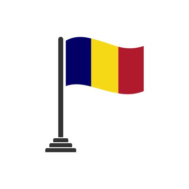 Chad bayrak simgesi seti, Chad bağımsızlık günü simgesi vektör işareti belirlendi