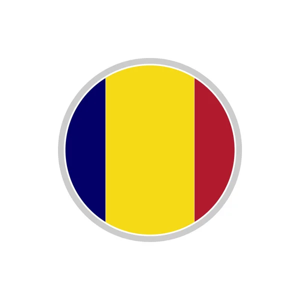 Csád Zászlók Ikon Készlet Csád Függetlenségi Nap Ikon Set Vektor — Stock Vector