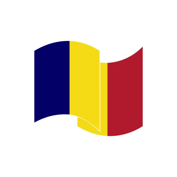 Τσαντ Σημαίες Εικονίδιο Που Τσαντ Ημέρα Ανεξαρτησίας Εικονίδιο Που Διάνυσμα — Διανυσματικό Αρχείο