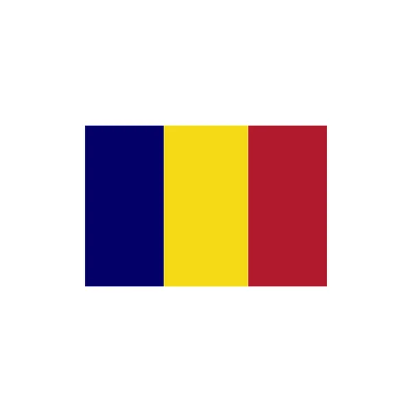 Chad Bayrak Simgesi Seti Chad Bağımsızlık Günü Simgesi Vektör Işareti — Stok Vektör