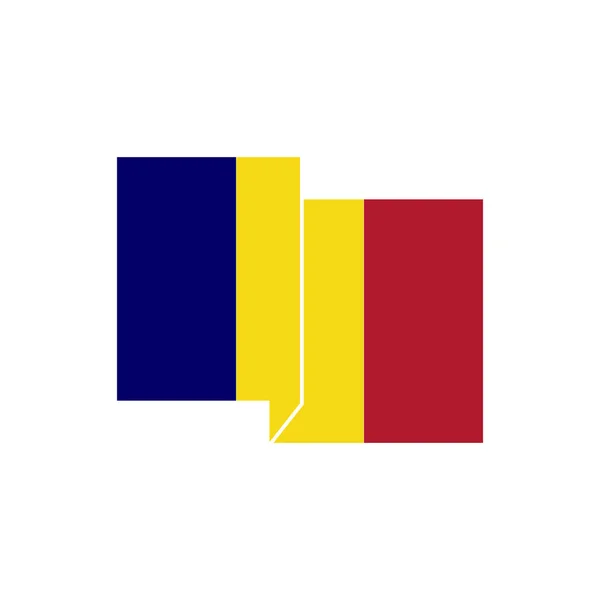 Τσαντ Σημαίες Εικονίδιο Που Τσαντ Ημέρα Ανεξαρτησίας Εικονίδιο Που Διάνυσμα — Διανυσματικό Αρχείο