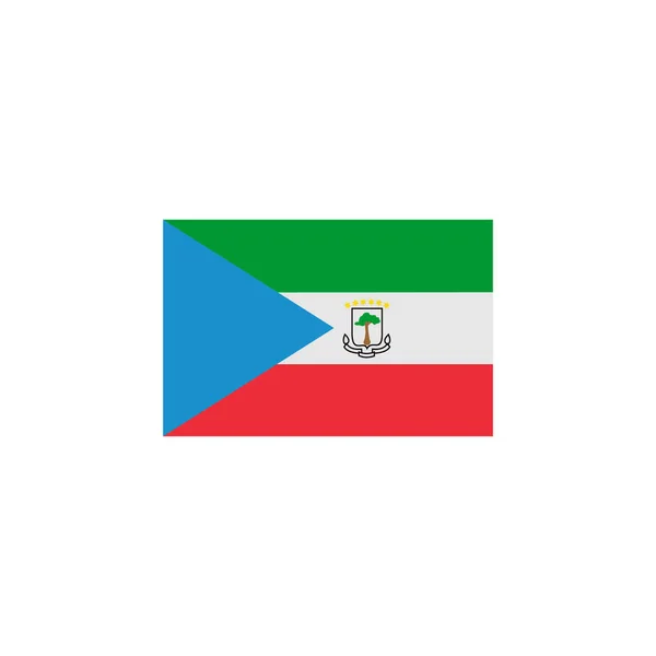 Equatorial Guinea Flags Icon Set Equatorial Guinea Independence Day Icon — Stock Vector