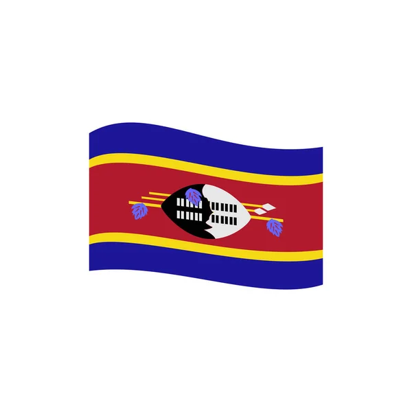 Eswatini Zászlók Ikon Készlet Eswatini Függetlenségi Nap Ikon Beállított Vektor — Stock Vector
