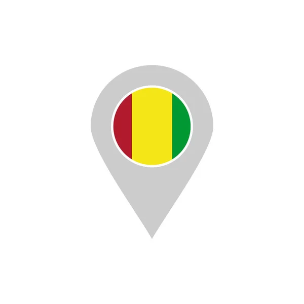 Guinea Flaggen Symbol Gesetzt Guinea Unabhängigkeitstag Symbol Gesetzt Vektor Zeichen — Stockvektor