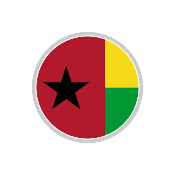 Conjunto Ícones Bandeiras Bissau Guiné Ícone Dia Independência Bissau Guiné —  Vetores de Stock