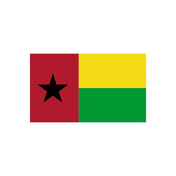 Guinea Bissau Vlajky Ikona Sada Guinea Bissau Den Nezávislosti Ikona — Stockový vektor