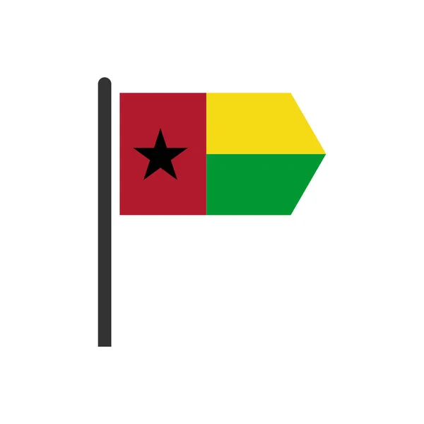 Gwinea Bissau Flagi Zestaw Ikon Gwinea Bissau Niezależność Dzień Ikona — Wektor stockowy