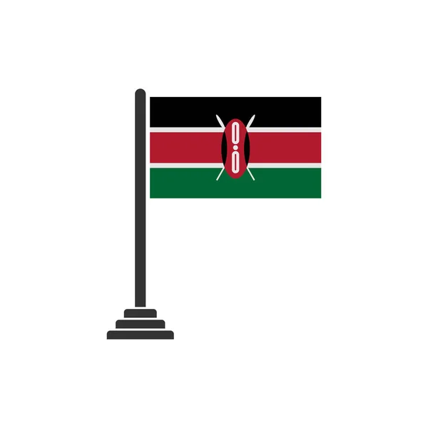 Kenya Flags Icon Set Kenya Independence Day Icon Set Vector — Stock Vector