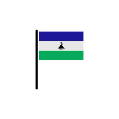 Lesotho bayrak simgesi seti, Lesotho bağımsızlık günü simgesi vektör işareti belirle