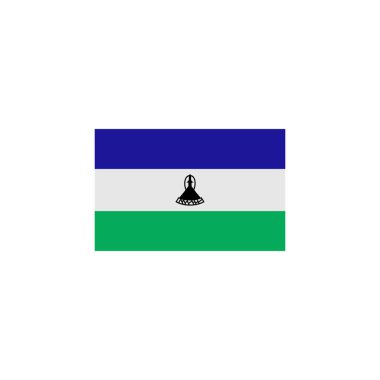 Lesotho bayrak simgesi seti, Lesotho bağımsızlık günü simgesi vektör işareti belirle