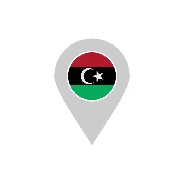 Libia Banderas Icono Conjunto Libia Día Independencia Icono Conjunto Vector — Archivo Imágenes Vectoriales