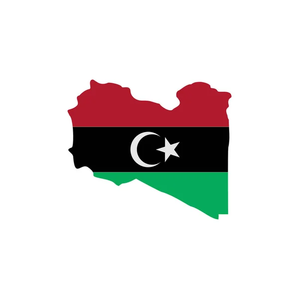 Libia Banderas Icono Conjunto Libia Día Independencia Icono Conjunto Vector — Archivo Imágenes Vectoriales