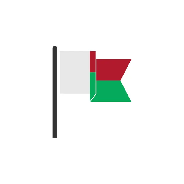 Ікона Мадагаскару День Незалежності Мадагаскару — стоковий вектор