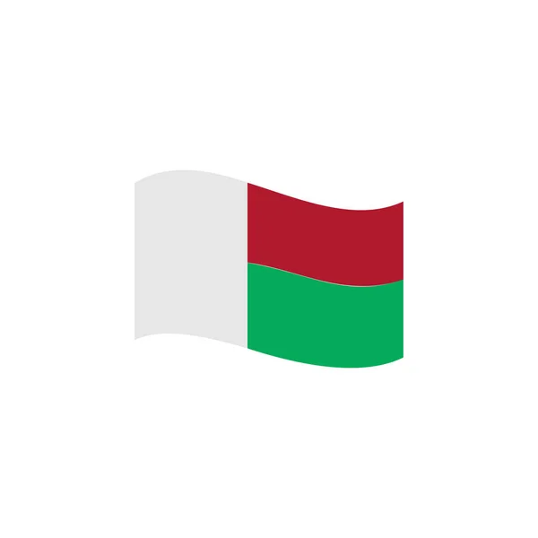 Banderas Madagascar Conjunto Iconos Día Independencia Madagascar Icono Conjunto Símbolo — Archivo Imágenes Vectoriales