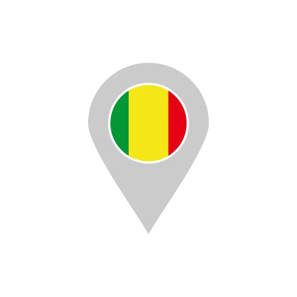 Mali Flaggen Symbol Gesetzt Mali Unabhängigkeitstag Symbol Gesetzt Vektor Zeichen — Stockvektor