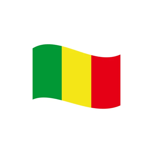 Zestaw Ikon Flagi Mali Ikona Dnia Niepodległości Mali — Wektor stockowy