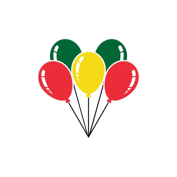 Mauretanien Flaggen Icon Set Mauretanien Unabhängigkeitstag Icon Set Vektor Zeichen — Stockvektor