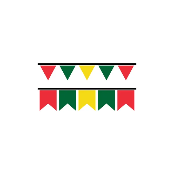 Mauretania Flagi Zestaw Ikon Mauretania Dzień Niezależności Ikona Ustawić Symbol — Wektor stockowy
