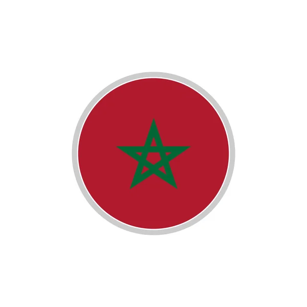 Набор Значков Флагов Марокко Символ Дня Независимости Марокко Набор Векторных — стоковый вектор