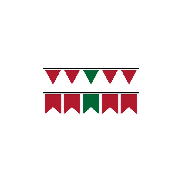 Morocco Flag Set Morocco Independence Day Icon Set Vector Symbol — стоковий вектор