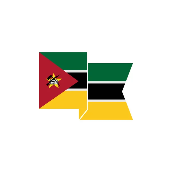 Μοζαμβίκη Σημαίες Εικονίδιο Που Μοζαμβίκη Ημέρα Ανεξαρτησίας Εικονίδιο Που Διάνυσμα — Διανυσματικό Αρχείο