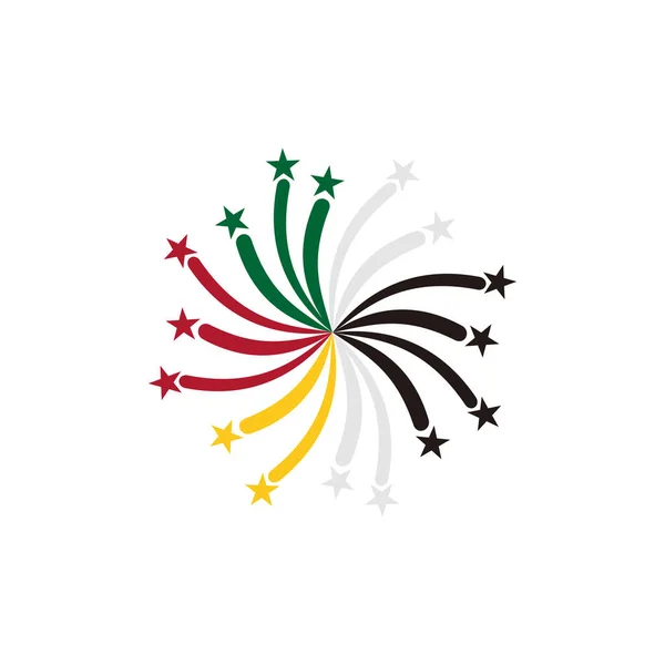 モザンビークフラグアイコンセット モザンビーク独立記念日アイコンセットベクトル記号 — ストックベクタ