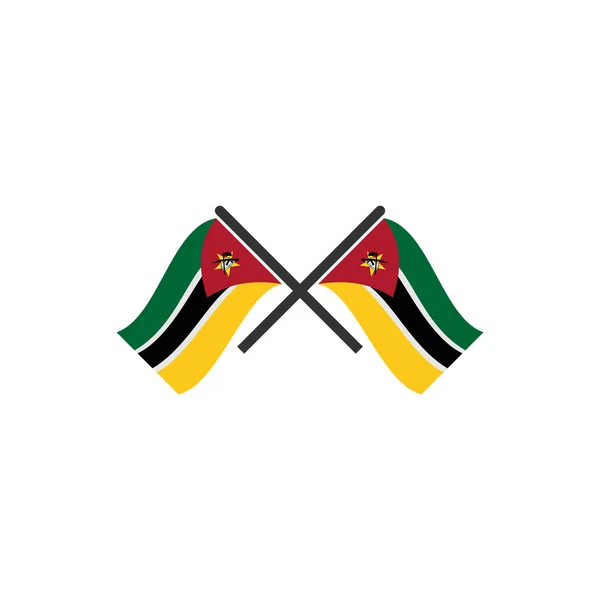 Mozambique Banderas Icono Conjunto Mozambique Independencia Día Icono Conjunto Vector — Archivo Imágenes Vectoriales