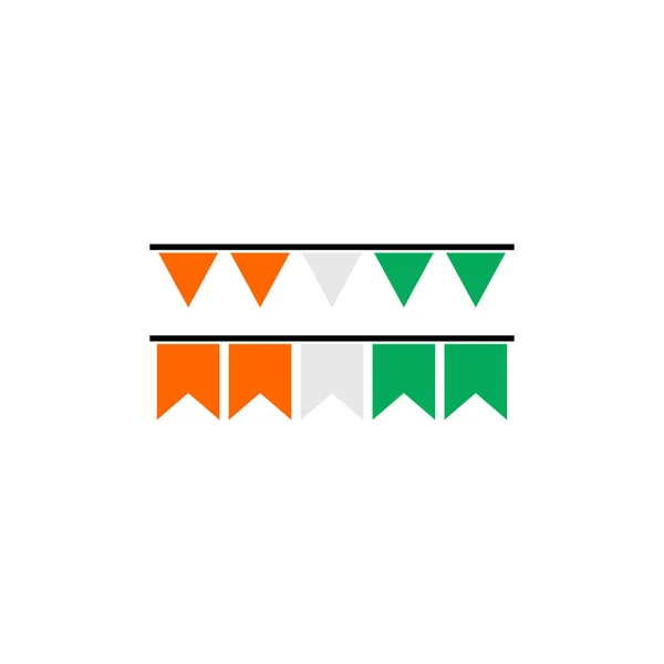 Niger Flagi Ikona Zestaw Niger Dzień Ikona Zestaw Znak Wektor — Wektor stockowy