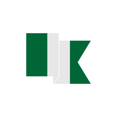 Nijerya bayrak simgesi seti, Nijerya bağımsızlık günü simgesi vektör işareti belirlendi