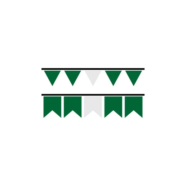 Νιγηρία Σημαίες Εικονίδιο Που Νιγηρία Ημέρα Ανεξαρτησίας Εικονίδιο Που Διάνυσμα — Διανυσματικό Αρχείο