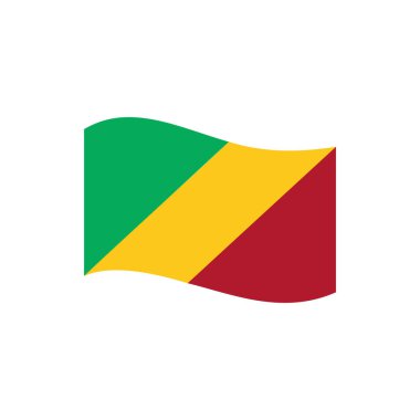 Kongo bayrak ikonu seti, Kongo Bağımsızlık Günü ikonu vektör sembolü belirlendi