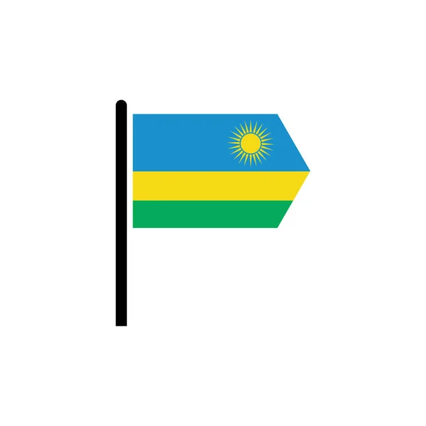 Rwanda Flags Icon Set Rwanda Independence Day Icon Set Vector — Stock Vector