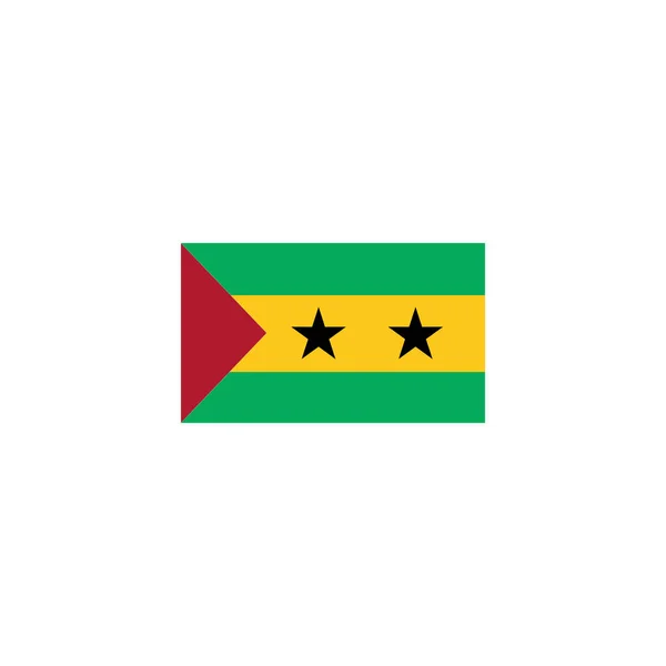 Ikona Sao Tome Vlajek Nastavena Ikona Sao Tome Den Nezávislosti — Stockový vektor