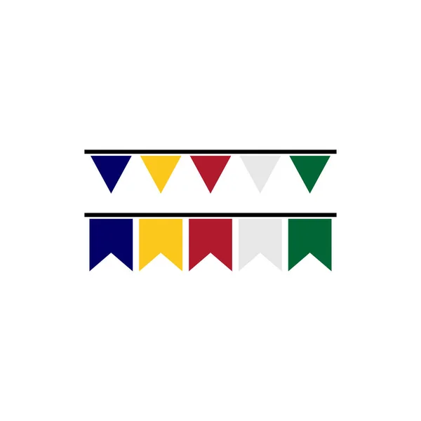 Набор Значков Флагов Сейшельских Островов Набор Векторных Знаков Значков Дня — стоковый вектор