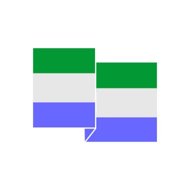 Sierra leone bayrak simgesi seti, Sierra leone bağımsızlık günü simgesi vektör işareti belirle