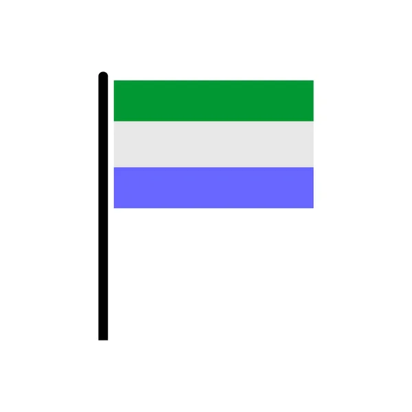 Знаки Сьерра Леоне Символ Дня Независимости Сьерра Леоне Символ Векторного — стоковый вектор